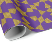 Ethnisch-marokkanisches geometrisches Mosaikmuster Geschenkpapier (Rolleneckpunkt)