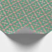 Ethnisch-marokkanisches geometrisches Mosaikmuster Geschenkpapier (Ecke)