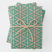 Ethnisch-marokkanisches geometrisches Mosaikmuster Geschenkpapier Set (Beispiel)