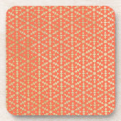 Ethnisch-marokkanisches geometrisches Mosaikmuster Getränkeuntersetzer (Vorderseite)