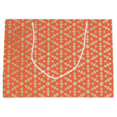 Ethnisch-marokkanisches geometrisches Mosaikmuster Große Geschenktüte (Vorderseite)