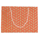 Ethnisch-marokkanisches geometrisches Mosaikmuster Große Geschenktüte (Rückseite)