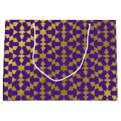 Ethnisch-marokkanisches geometrisches Mosaikmuster Große Geschenktüte (Vorderseite)