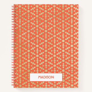 Ethnisch-marokkanisches geometrisches Mosaikmuster Notizblock