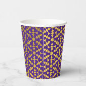 Ethnisch-marokkanisches geometrisches Mosaikmuster Pappbecher (Rechts)