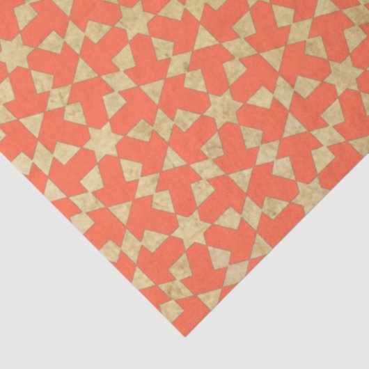 Ethnisch-marokkanisches geometrisches Mosaikmuster Seidenpapier (Ausschnitt)