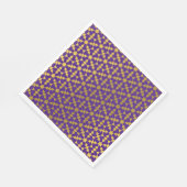 Ethnisch-marokkanisches geometrisches Mosaikmuster Serviette (Ecke)