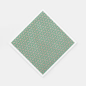 Ethnisch-marokkanisches geometrisches Mosaikmuster Serviette (Ecke)