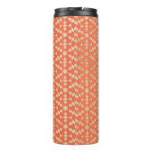 Ethnisch-marokkanisches geometrisches Mosaikmuster Thermosbecher (Rückseite)