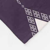 Ethnisch mit geometrisch geformtem rhombus nahtlos fleecedecke (Ecke)