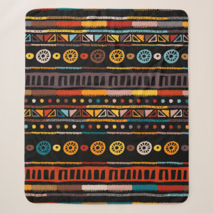 Ethnisch nahtlos im nativen Stil. Muster mit Amer Sherpadecke