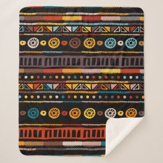 Ethnisch nahtlos im nativen Stil. Muster mit Amer Sherpadecke