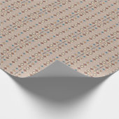 Ethnisch: nahtloses Stammesmuster Geschenkpapier (Ecke)