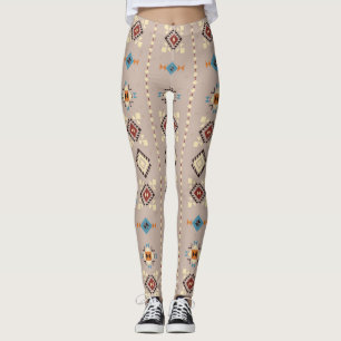 Ethnisch: nahtloses Stammesmuster Leggings