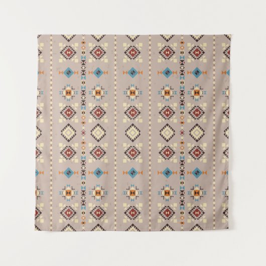 Ethnisch: nahtloses Stammesmuster Wandteppich (Vorderseite)