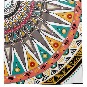 Ethnisch, Ornament Duschvorhang