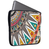 Ethnisch, Ornament Laptopschutzhülle (Vorne Rechts)