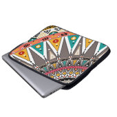Ethnisch, Ornament Laptopschutzhülle (Vorne Knopf)