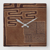 ethnisch quadratische wanduhr (Vorderseite)