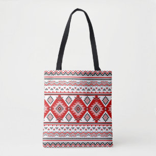 Ethnisch schwarz weiß rot, ukrainische Motive. Tasche
