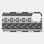 Ethnisch Schwarz-weiß: Zeitloses Muster Case-Mate iPhone Hülle (Rückseite (Horizontal))