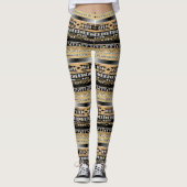 Ethnisch , Stamm, Zierarbeit Leggings (Vorderseite)