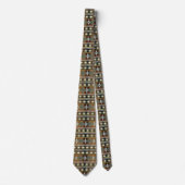 Ethnisch-südwestgeometrisches Muster Neck Tie Krawatte (Vorderseite)