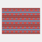 Ethnisch-südwestliches geometrisches Muster Geschenkpapier Set (Vorderseite)