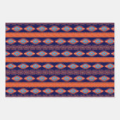 Ethnisch-südwestliches geometrisches Muster Geschenkpapier Set (Vorderseite 3)