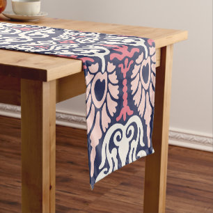 Ethnisch traditionelles indisches Mandala-Mosaikmu Kurzer Tischläufer