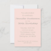 Ethnische 30. Geburtstagsfeier Party Einladung (Rückseite)