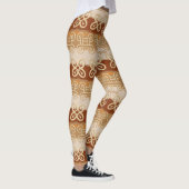 Ethnische Afrikaner Adinkra Symbole Leggings (Rechts)