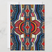 Ethnische Afrikaner Dashiki Feiertagskarte (Rückseite)