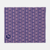 Ethnische afrikanische geometrische Streifen Fleecedecke (Vorderseite (Horizontal))