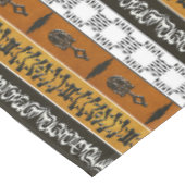 Ethnische afrikanische Stammes- Streifen Tischdecke (Schrägansicht)