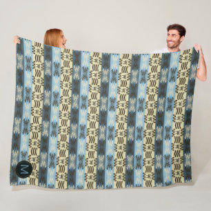 ethnische afrikanische Stammesmuster.monogramm. Fl Fleecedecke