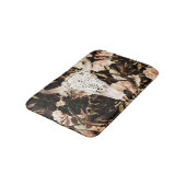 Ethnische Aquarellfarbe: Hintergrund mit Retro-Blu Badematte (Schrägansicht)