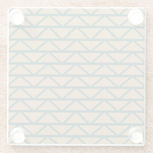 Ethnische Art gestricktes Muster Glasuntersetzer (Rückseite)