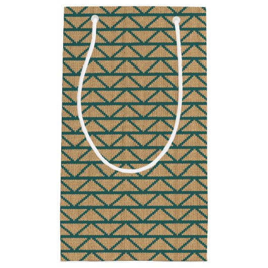 Ethnische Art gestricktes Muster Kleine Geschenktüte (Vorderseite)