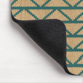 Ethnische Art gestricktes Muster Mousepad (Ecke)