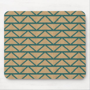 Ethnische Art gestricktes Muster Mousepad