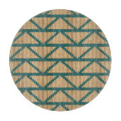 Ethnische Art gestricktes Muster Schneidebrett (Vorderseite)