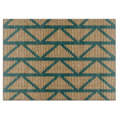 Ethnische Art gestricktes Muster Schneidebrett (Vorderseite)