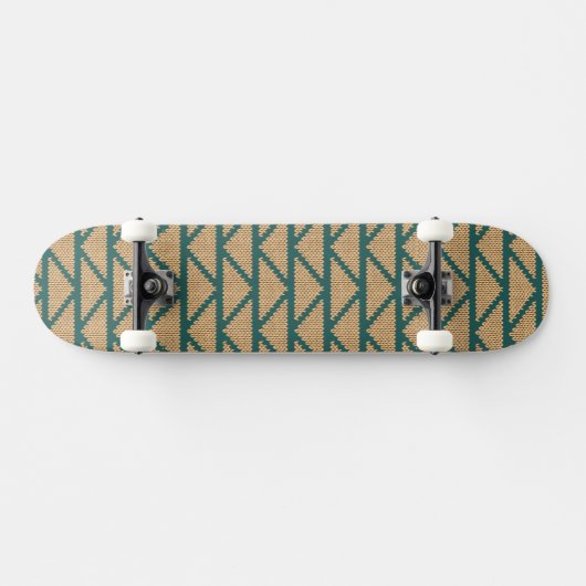 Ethnische Art gestricktes Muster Skateboard (Horizontal)