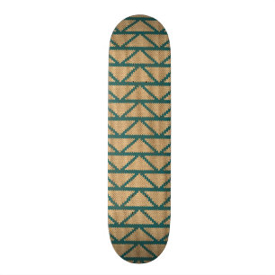 Ethnische Art gestricktes Muster Skateboard