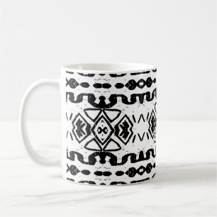 Ethnische Azteken, Vintag gestreiftes Muster. Kaffeetasse