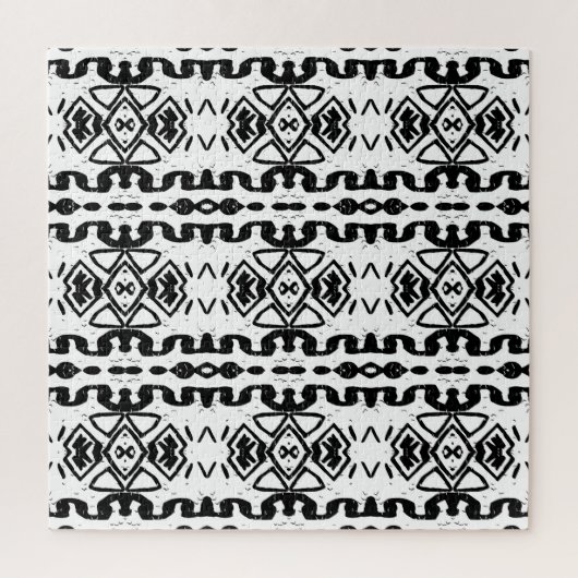 Ethnische Azteken, Vintag gestreiftes Muster. Puzzle (Vertikal)