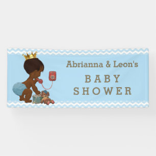 Ethnische Babyparty-Blau-Sparren Prinz-Phone Banner