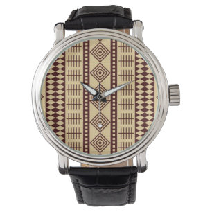 Ethnische Beschaffenheit Browns Armbanduhr