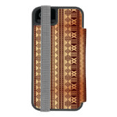 Ethnische Beschaffenheit Browns Incipio iPhone Geldbeutel-Hülle (Folio Rückseite)